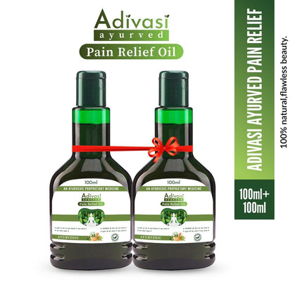 Adivasi Ayurved Pain Relief Oil 100ml(Pack Of 2) - Clicksale